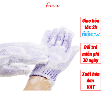 Găng Tay Tắm Funu Giúp Tẩy Tế Bào Chết, Làm Sạch Da - Giao Màu Ngẫu Nhiên