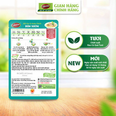  Gia Vị Bún Sườn Barona 110g tươi ngon chuẩn vị không cần nêm nếm