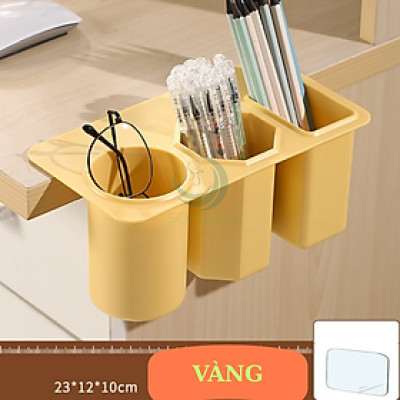 Khay đựng bút treo bàn 3 ngăn tiện lợi Hộp đựng văn phòng phẩm treo cạnh bàn Giá đựng bút nhiều ngăn gắn bàn học Hộp bút đa năng 3 ngăn treo bàn Hộp đựng dụng cụ học tập gắn bàn tiết kiệm không gian