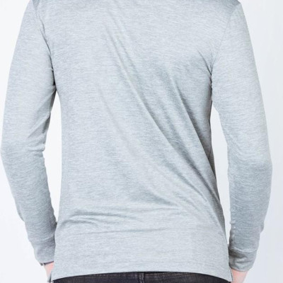Áo Thun Dài Tay Nam Màu Xám ALIGRO ALGAPD002