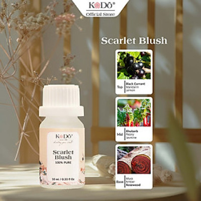 Tinh Dầu Nước Hoa KODO Scarlet Blush Làm Thơm Phòng Nguyên Chất, Black Collection, 10ml/50ml/100ml/500ml