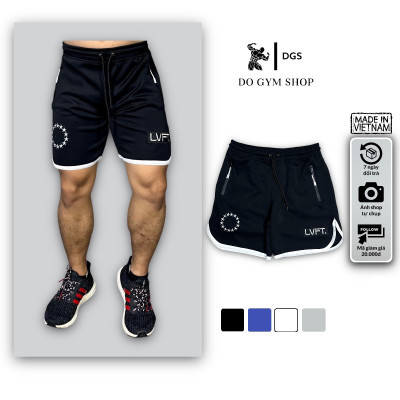 Quần short thể thao nam DOGYMSHOP chất thun poly thoáng mát thoải mái QLQL4