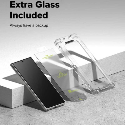 Bộ 2 Miếng Dán cường lực kèm khung dán Samsung Galaxy Z Fold 7 Kai.N RINGKE Cover Display Tempered Glass Màn hình ngoài_ Hàng chính hãng