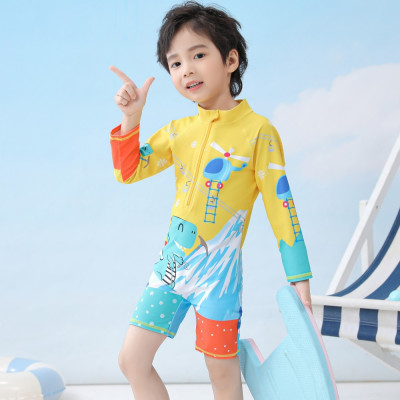 Đồ Bơi Trẻ Em 1 Mảnh  Khủng Long Phong Cách Thời Trang Mới Kèm Nón Bơi