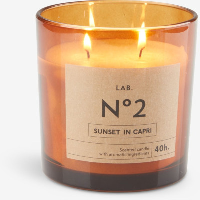 Nến thơm | JYSK Bastian | paraffin | nâu | DK10xC10cm