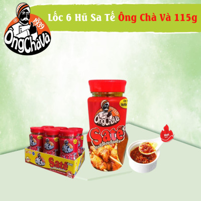 Lốc 6 hũ sa tế Ông Chà Và 115g (Satay sauce Ong Cha Va)
