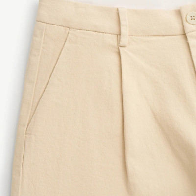 Quần dài khaki nam nhấn ly form Wide leg - RT 10S25PCA006 | ROUTINE CÀ MAU