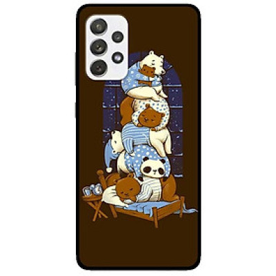Ốp lưng dành cho Samsung Galaxy A72 5G mẫu Gấu Xếp Chồng