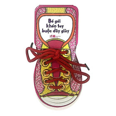 Sách - Bé gái khéo tay buộc dây giày