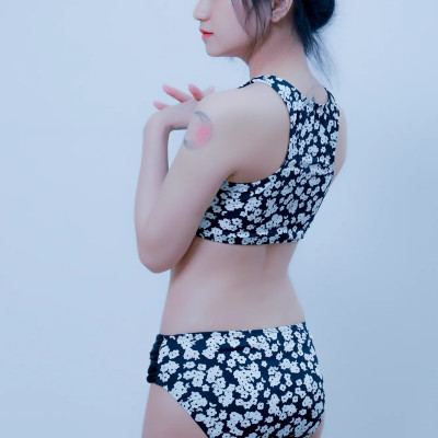 Quần Bikini LMcation Lena - Hoa Nhí Đen Trắng