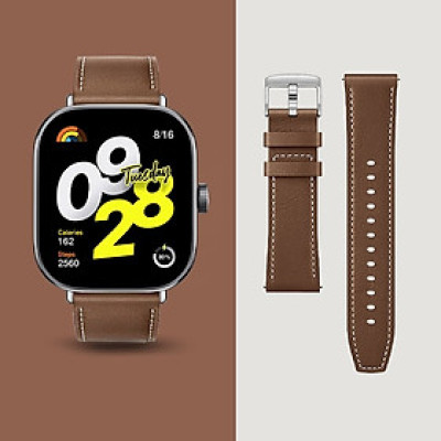 Dây đeo dành Cho đồng hồ thông minh Xiaomi Redmi Watch 4 / Mi band 8 Pro - Dây da đeo 22mm cho smartwatch Redmi Watch 4 / Mi band 8 Pro- Hàng chính hãng