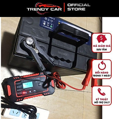 Sạc bình acquy 12V 4Ah-100Ah tự ngắt khi đầy, bảo dưỡng phục hồi ắc quy, khử sunfat chống ngược cực