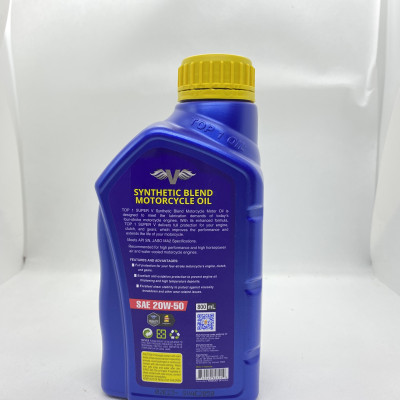 [Mẫu Mới] Nhớt xe số Cao Cấp Top 1 Super V SAE 20W50 0.8L (Sản phẩm mới đổi qua dạng Chai chắc chắn hơn)