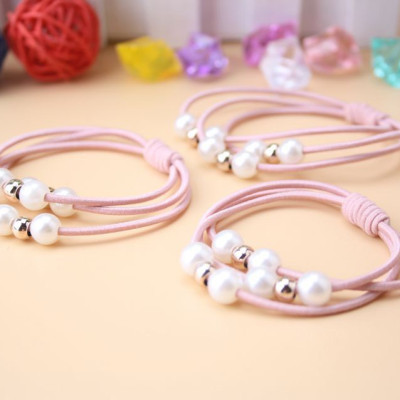 Đồ buộc tóc xinh xắn, 5 chun buộc tóc đính hạt nhiều màu cực đẹp SC24