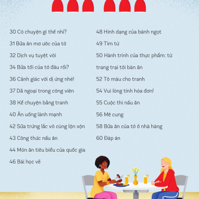 Sách - 30++ Hoạt Động Viết, Vẽ, Tô Màu, Giải Đố... Theo Chủ Đề - Trò Chơi Cho Trẻ - Ở Nhà Hàng