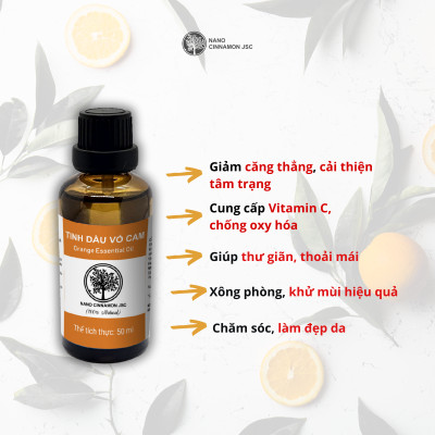 Combo Tinh Dầu Mùa Hè Tươi Mát Nano Cinnamon - Cam, Bạc Hà, Bưởi, 30ml
