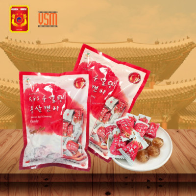 Kẹo Hồng Sâm Hàn Quốc Không Đường KGS Ginseng House - Bịch 300g