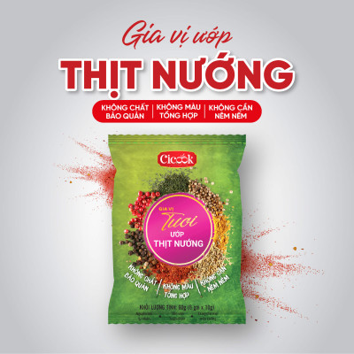 Bộ Xốt Gia Vị Ướp Nướng Mắc Khén Cicook