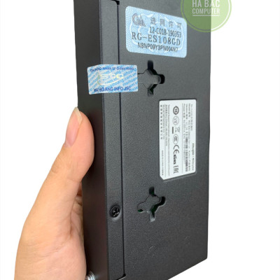 Bộ Chia Mạng 8 Cổng Sắt 1000Mbps RUIJE RG-ES108GD - Switch 8 Port Gigabit - Hàng Chính Hãng