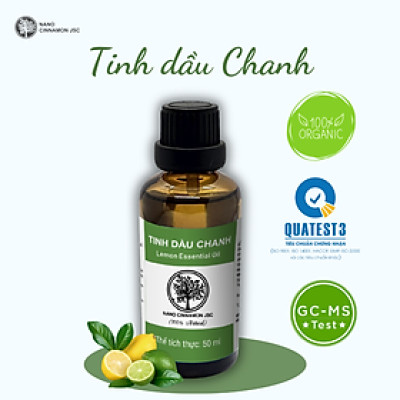 Tinh dầu Chanh thiên nhiên nguyên chất Nano Cinnamon  10/30/50/100ml - thanh lọc, đuổi muỗi, tỉnh táo. Có kiểm định, chiết xuất thiên nhiên