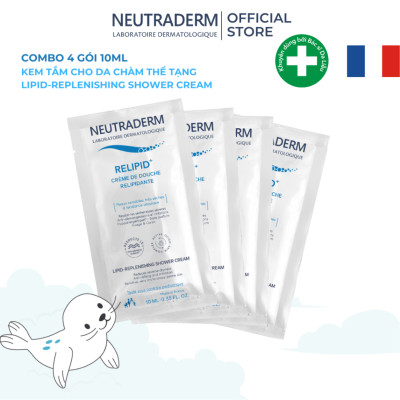 Gói 10ml - Kem Tắm Cho Da Chàm Ngứa, Viêm Da Cơ Địa NEUTRADERM Cho Cả Gia Đình