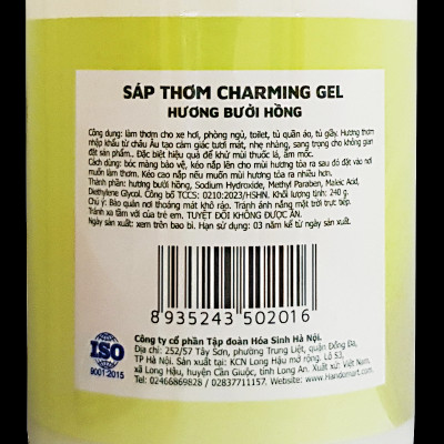 Sáp thơm cao cấp Golden King Charming gel 240g (hộp lớn 6 mùi rất thơm)