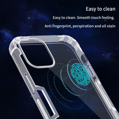 Ốp lưng silicon dẻo trong suốt cho iPhone 13 (6.1 inch) hiệu Nillkin mỏng 0.6mm - hàng nhập khẩu