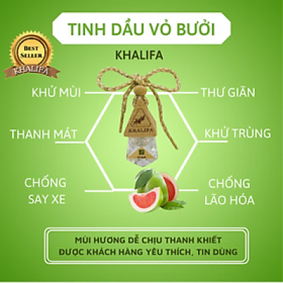 Tinh dầu bưởi nguyên chất KHALIFA xông phòng, khử khuẩn cho ngôi nhà luôn ngát hương