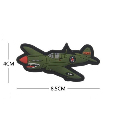 Patch_miếng dán velcro PVC cá mập BOM_chiến thuật