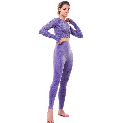 Áo Quần Tập Yoga Gym Nữ Dệt Kim Dài Tay