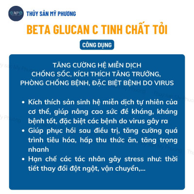 Thảo dược tăng đề kháng chống sốc Beta Glucan C tinh chất tỏi tăng cường chức năng gan vitamin c tôm thẻ cá lươn ếch ốc