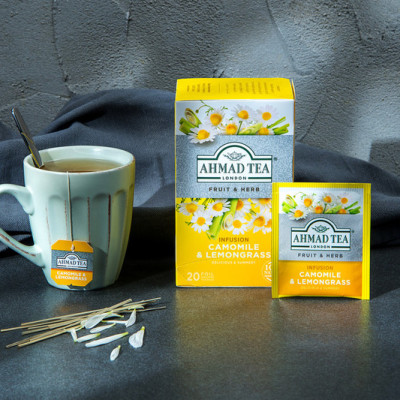 TRÀ AHMAD ANH QUỐC - CÚC (30g) - Camomile & Lemongrass - Giúp bạn giải độc, làm đẹp da và trị chứng mất ngủ