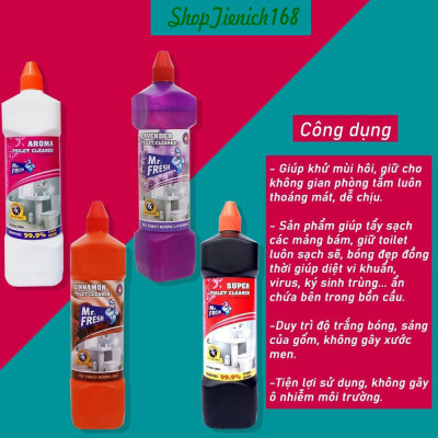 Chai Tẩy toilet Mr.Fresh 1L hương ngàn hoa