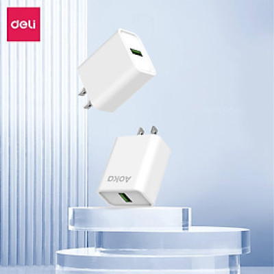 Củ Sạc Nhanh AOKA by Deli 20W Sạc Nhanh Cho Điện Thoại - Siêu Bền Chống Nóng Chống Cháy Nổ hàng chính hãng VS6021
