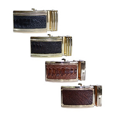 HJ9413-14-15-16 - Đầu khóa da đà điểu Huy Hoàng 4 phân đầu vàng màu đen, nâu đất, vàng bò, nâu đỏ