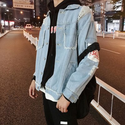 Áo khoác Jeans Nam Unisex phối chữ Brazil cực chất