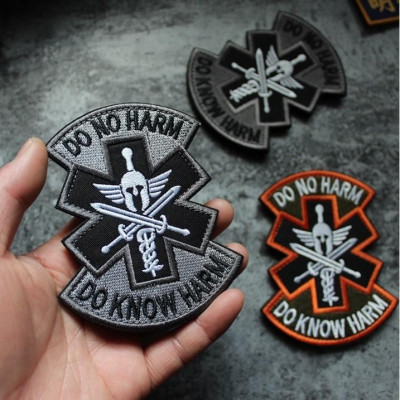 Patch phù hiệu y tế chiến trường dán quần áo_ba lô túi xách