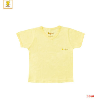 Sơ sinh - Áo cổ tim màu tay ngắn BABIBOO BB80