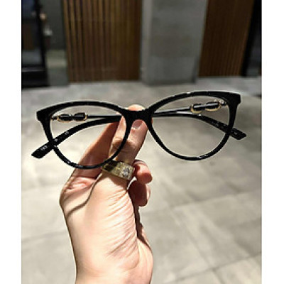 Kính Mắt mèo gọng xoắn sang chảnh thời trang Ulzzang Hàn Quốc