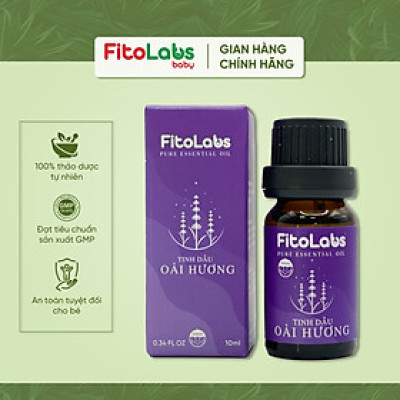 Tinh Dầu Oải hương Fitolabs Giúp Thư Giãn, Cải Thiện Giấc Ngủ, Ngủ Ngon Sâu Giấc