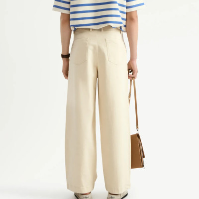 Quần dài khaki nam nhấn ly form Wide leg - RT 10S25PCA006 | ROUTINE CÀ MAU