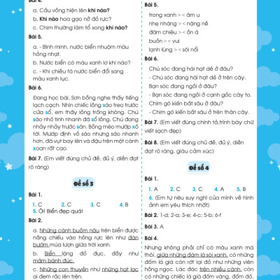 Bộ Đề Ôn Luyện Và Kiểm Tra Tiếng Việt 3 - MEGA