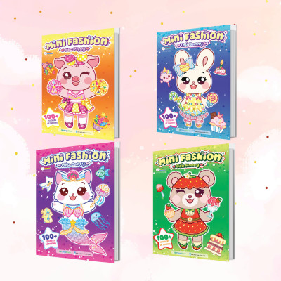 Combo 4 Cuốn Mini Fashion (400+ stickers dễ thương)