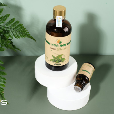 Tinh dầu Bạc Hà nguyên chất 50ml - Hoa Nén - Vegan - Thư giãn, khử mùi, đuổi chuột