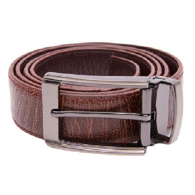 Dây nịt nam da đà điểu màu nâu HJ4404-08-20-60-62