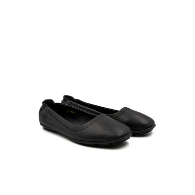 Giày Búp Bê Nữ Siêu Nhẹ TOMOYO Đen Hạt Trơn TMW20401