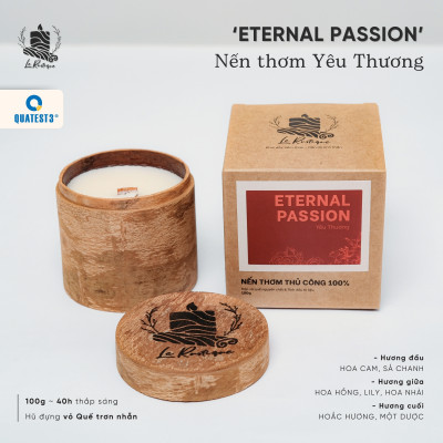 Nến Thơm Trị Liệu Le Rustique Yêu Thương (Eternal Passion) - Nến Thơm Cao Cấp - An Toàn Sức Khỏe