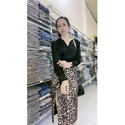 Set áo váy da beo sành điệu cá tính Myqlothing.