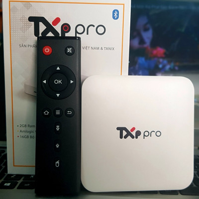 Android Tivi Box TXP Pro Truyền hình vtvcap On Bản Quyền HĐH Android 9 Ram 2G Rom 16G Chip Amlogic 905 - Hàng Chính Hãng
