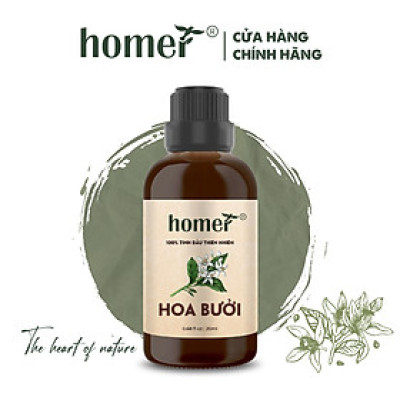 Tinh Dầu Hoa Bưởi Homer 100ml - Chính Hãng, Đạt Chuẩn Kiểm Định Cao Cấp - Tinh Dầu Xông Thơm Phòng, Thư Giãn, Khử Mùi hiệu quả